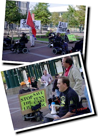 TennCare rally in Memphis November 2004