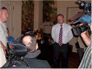 Dave Cooley will not allow Glen's next shift nurse to enter Capital building.