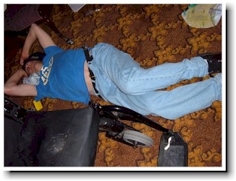 Alexander sleeps in the governor's office.